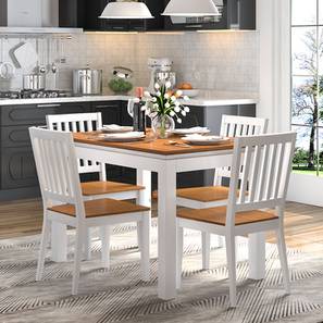 Dining Table Set Design Diner Solid Wood 4 Seater Dining Set in ( Colour